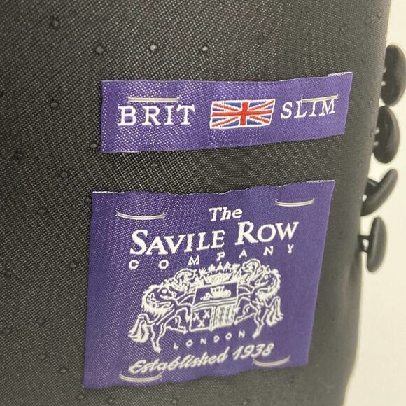 The Savile Row Black Tux Jacket 38S Black - Picture 11 of 12